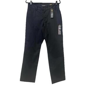 NWT Womens Lee Jeans Chino Blue Straight Leg Relaxed Mid Rise Sz 10 Short New